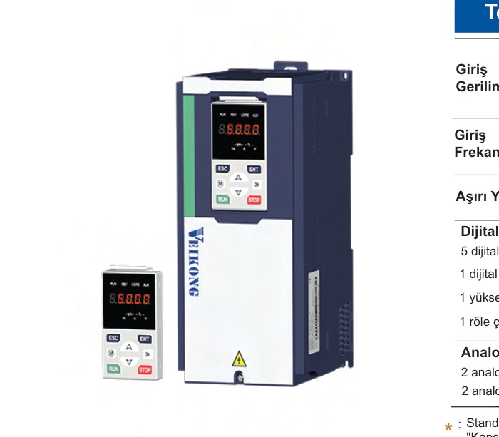 VEIKONG Solar Pompa Sürücü VFD500-40T03000-PV