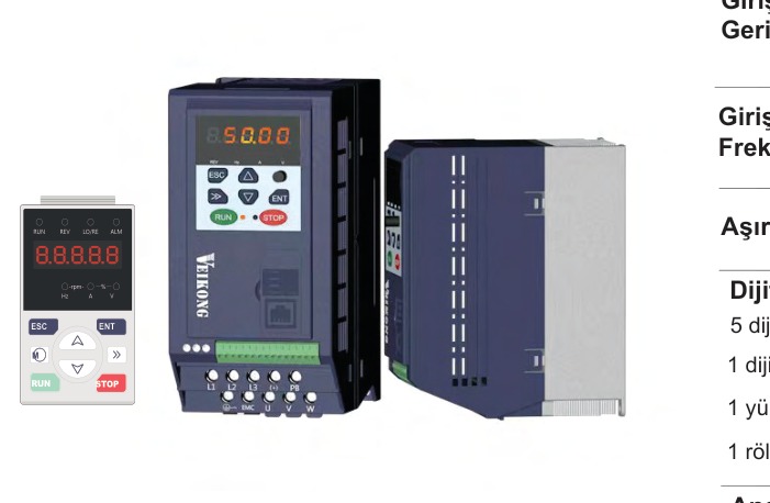 VEIKONG Solar Pompa Sürücü VFD500M-20T00220-PV